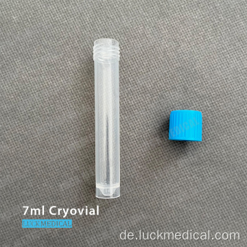 Selbststehende 7ML Kryovial mit Schraubenkap